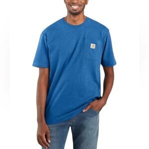 CARHARTT Aventurine GF3 Loose Fit Heavyweight Short Sleeve Pocket T-Shirt Size S